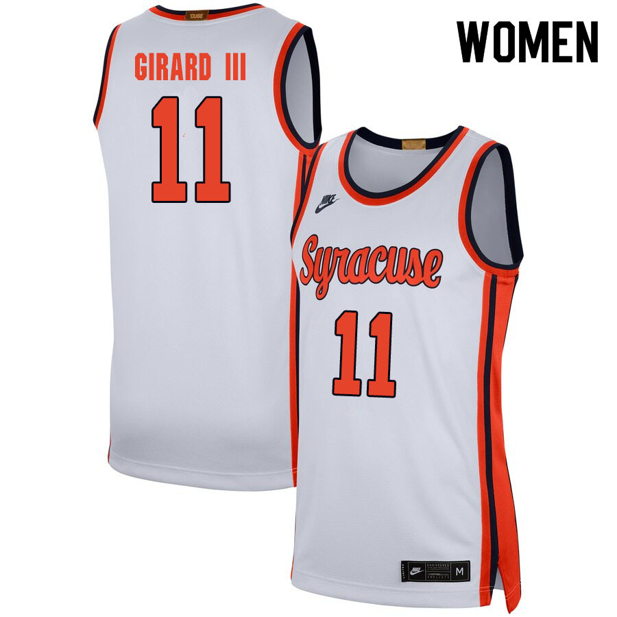 2020 Women #11 Joseph Girard III Syracuse Orange College Basketball Jerseys Sale-White